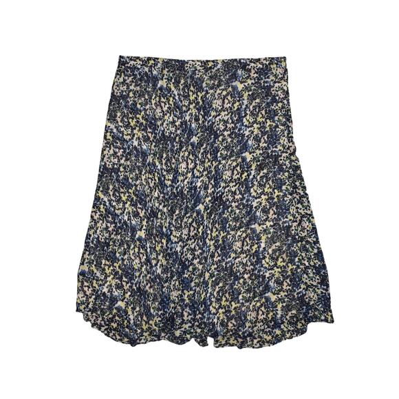 COLDWATER CREEK $120 Kinetic Patterned Chiffon Reversible Midi Skirt XL / 16‎ - Picture 1 of 6
